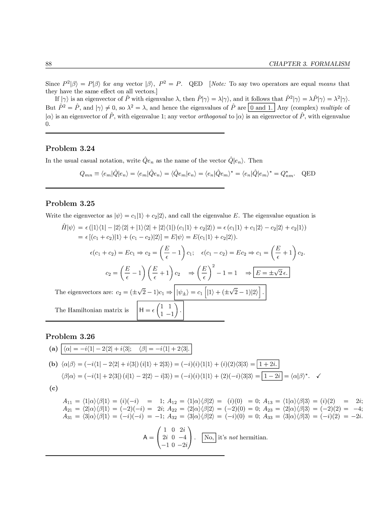 Instructors Solution Manual Introduction 88 - 88 CHAPTER 3. FORMALISM ...