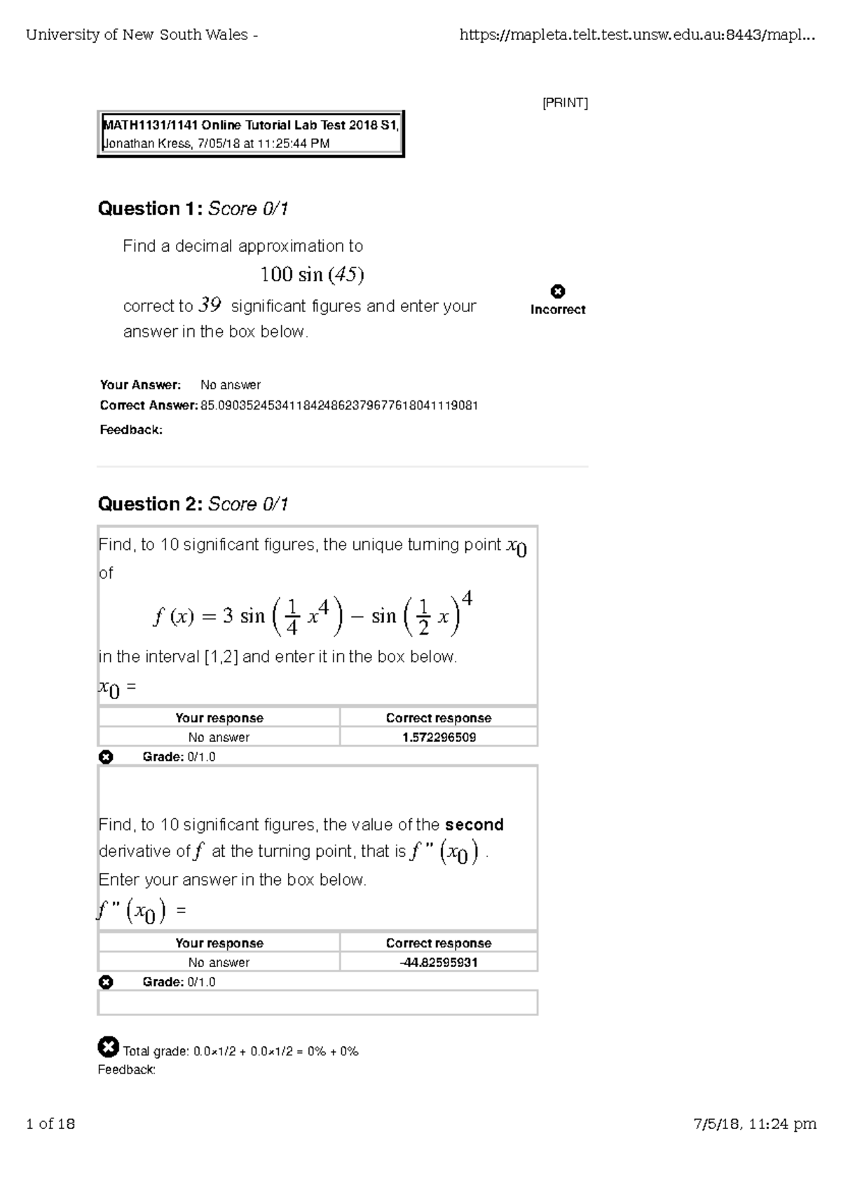 Maple Online Tutorial Test-all-v1 - [PRINT] MATH1131/1141 Online ...