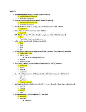 PN II Midterm Exam Notes - 2/10 Week 4 Sources of research problems ...