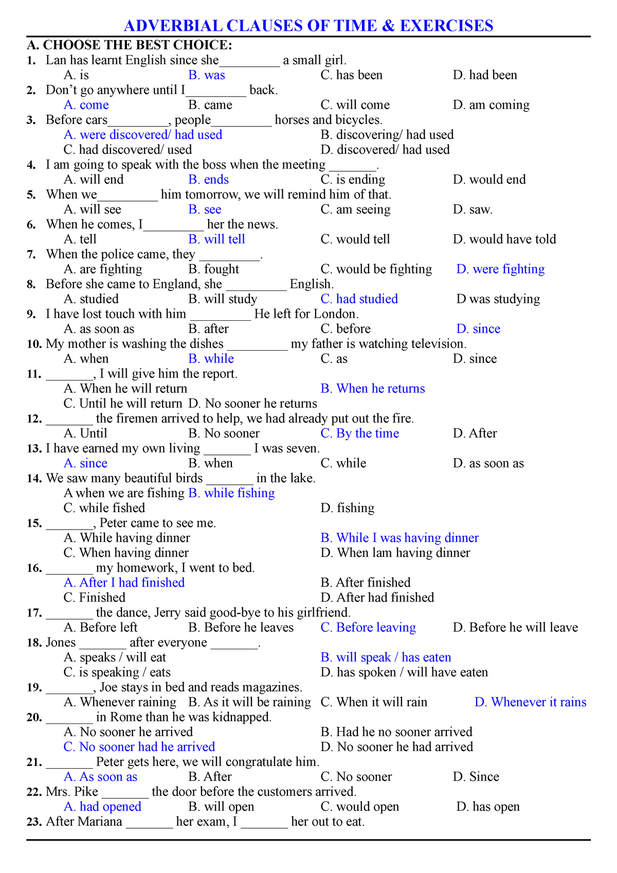 adverbial-clause-of-time-adverbial-clauses-of-time-exercises-a