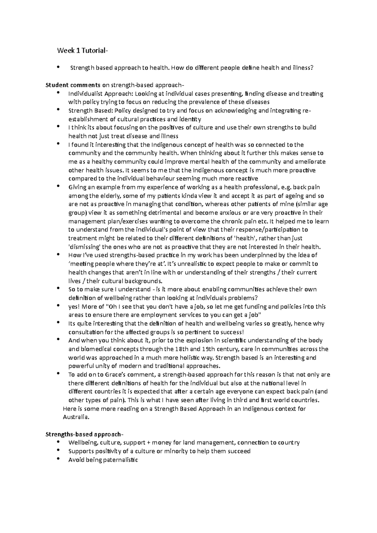Week 1 Tutorial - Health, society and research - Week 1 Tutorial ...