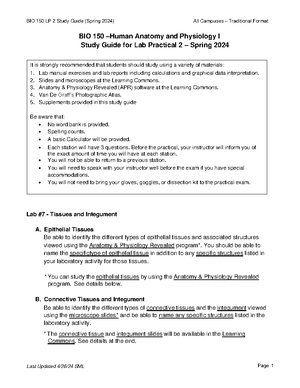 Anatomy Final - BIO 151 – WYNTKU Comprehensive Final Exam CHAPTER 1 ...