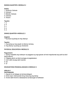 Action Plan For Educational Attainment - Araling Panlipunan 3 - Studocu