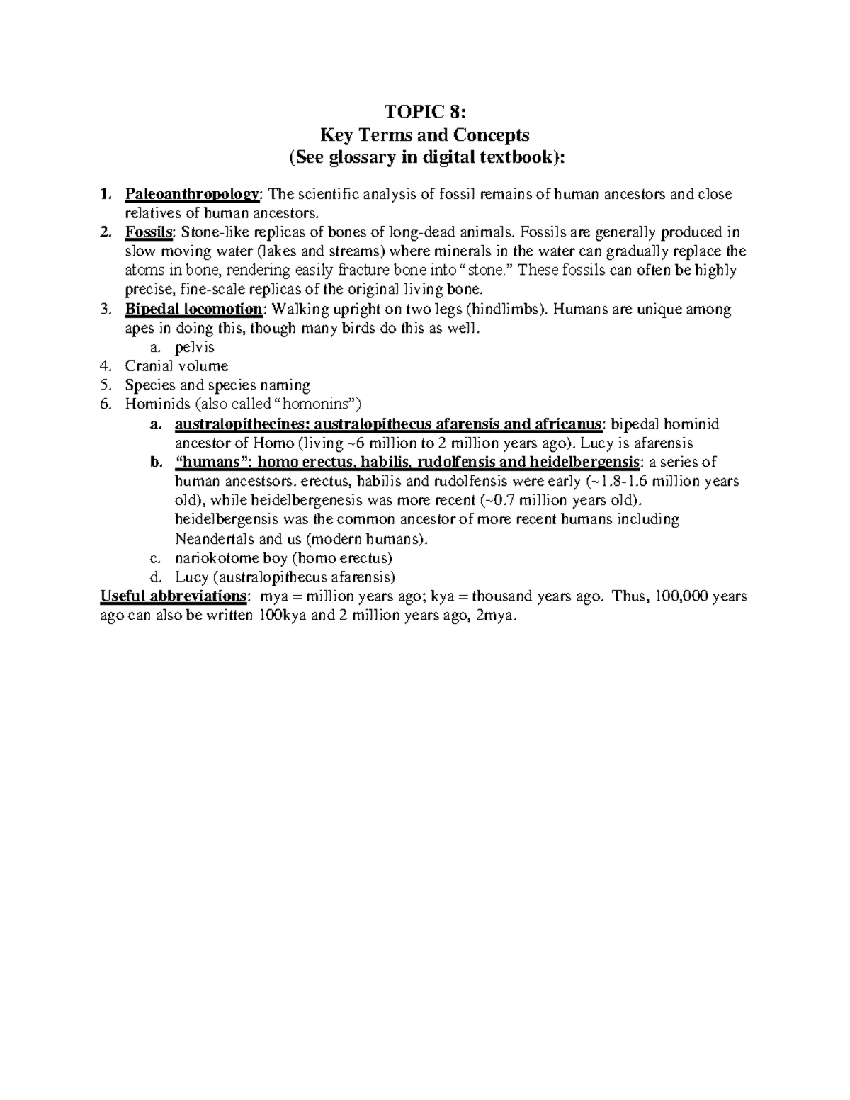 Topic 8 Key Terms and Key Concept Question - TOPIC 8: Key Terms and ...