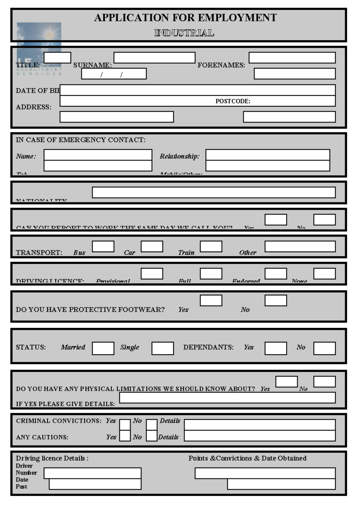 Industrial+Application+Full+-+New+AC - APPLICATION FOR EMPLOYMENT TITLE ...