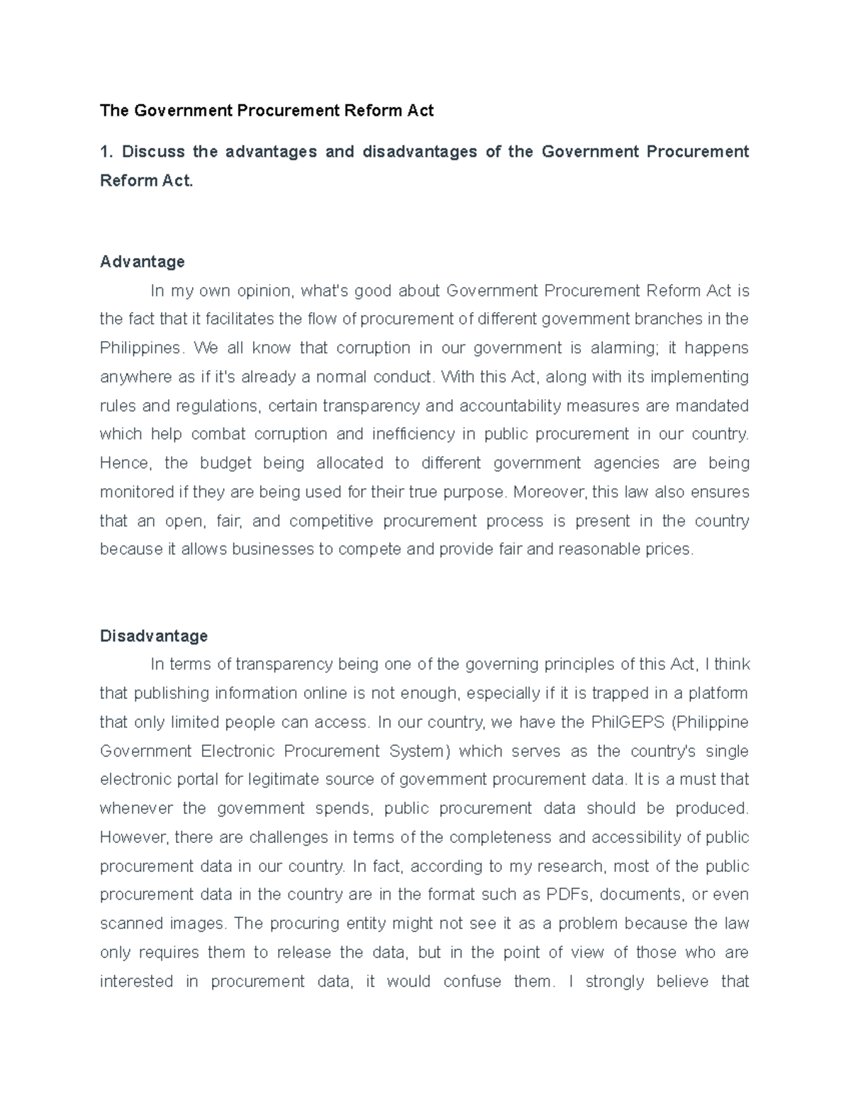 discussion-2-1-the-government-procurement-reform-act-regulatory