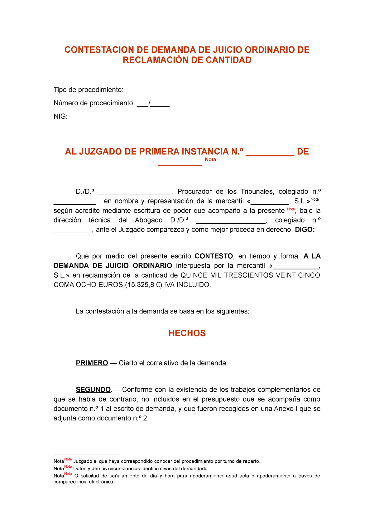 Documento- Sepin-SP FORM 213 - CONTESTACION DE DEMANDA DE JUICIO ...