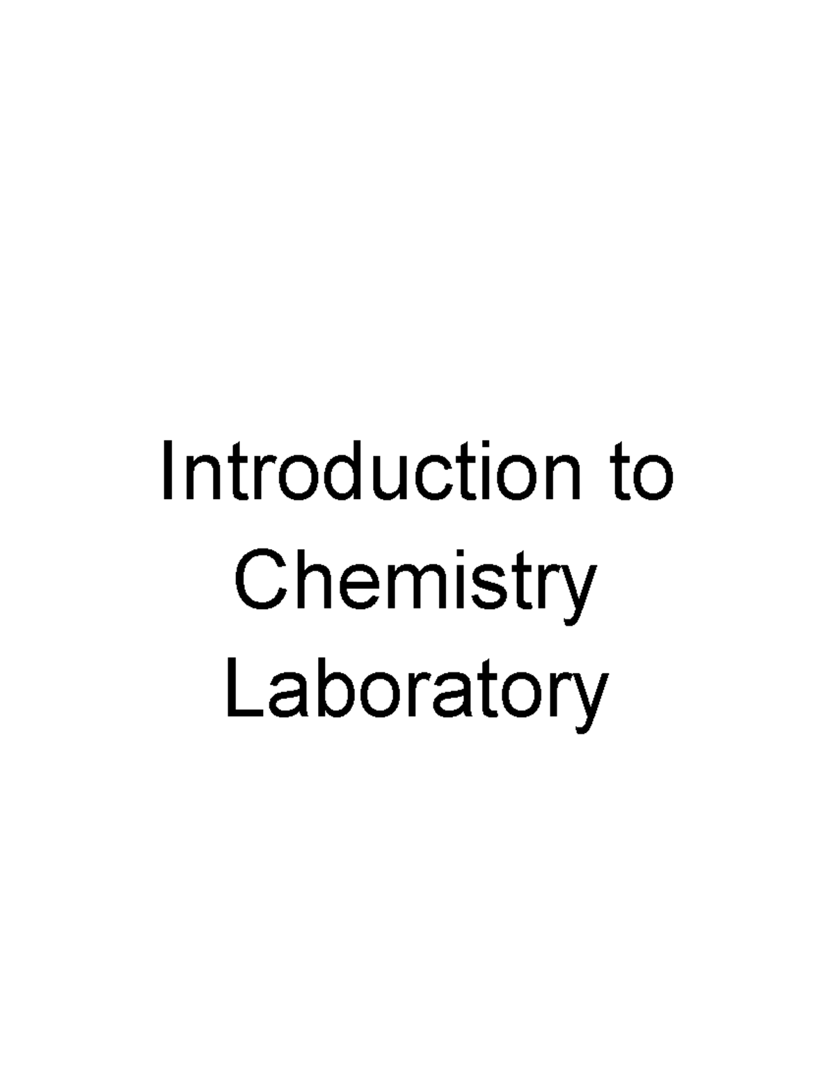 Module 1 - It Is The Common Do's And Donts' An Policy In A Chemistry ...