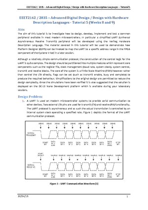 EEET2162 2035 - Tutorial 2 - EEET2162 / 2035 – Advanced Digital Design ...
