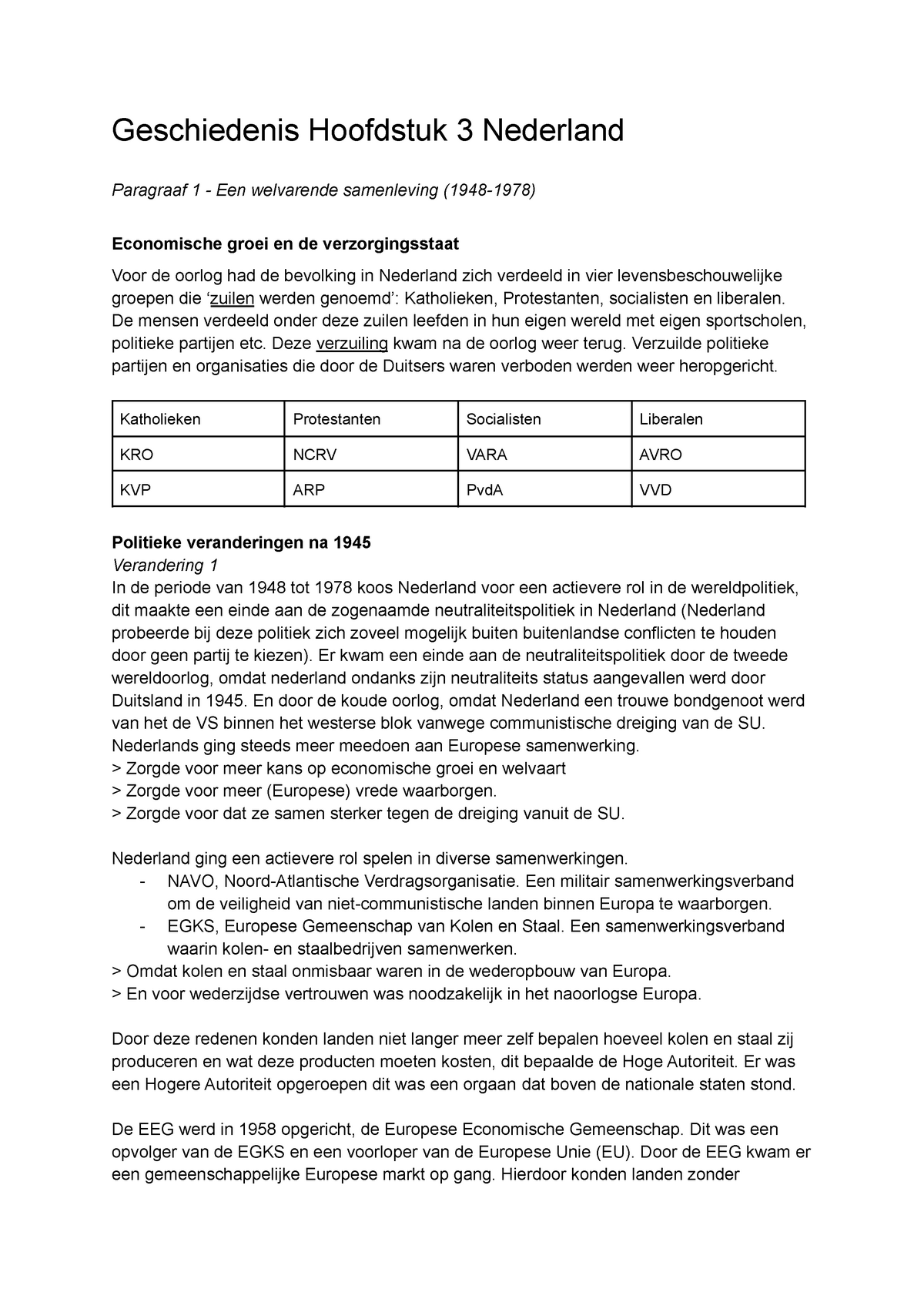 Geschiedenis Hoofdstuk 3 Nederland - Geschiedenis Hoofdstuk 3 Nederland ...