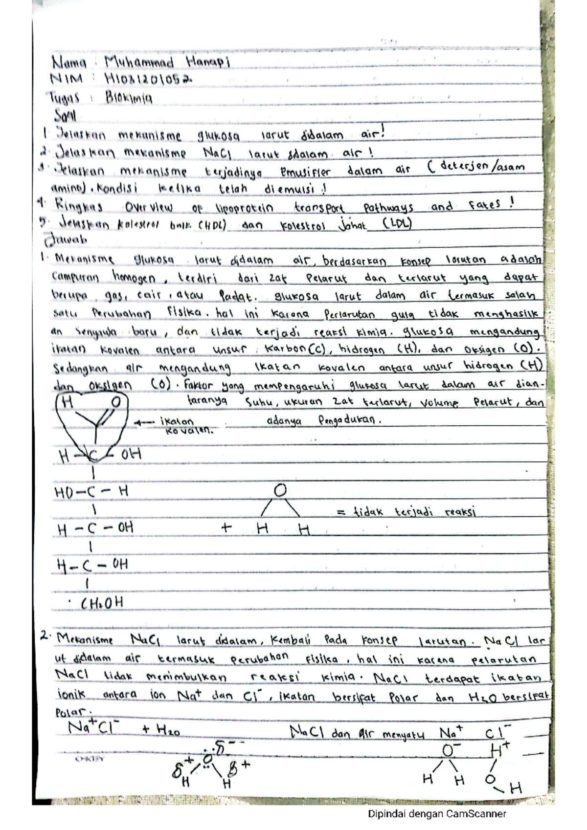 Soal Biokimia II - Chemistry Education - Studocu