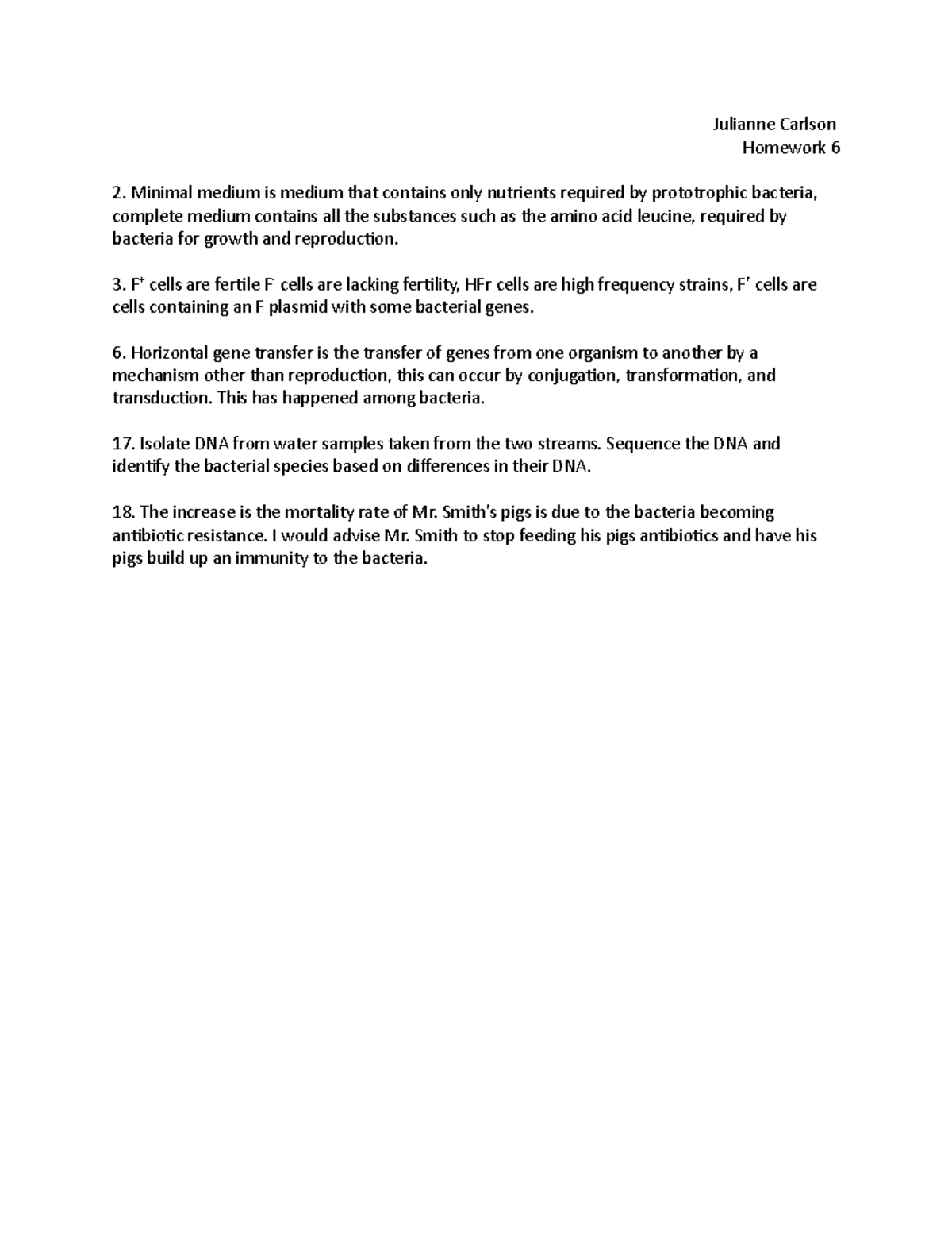 Julianne Carlson Homework 6 - Julianne Carlson Homework 6 Minimal ...