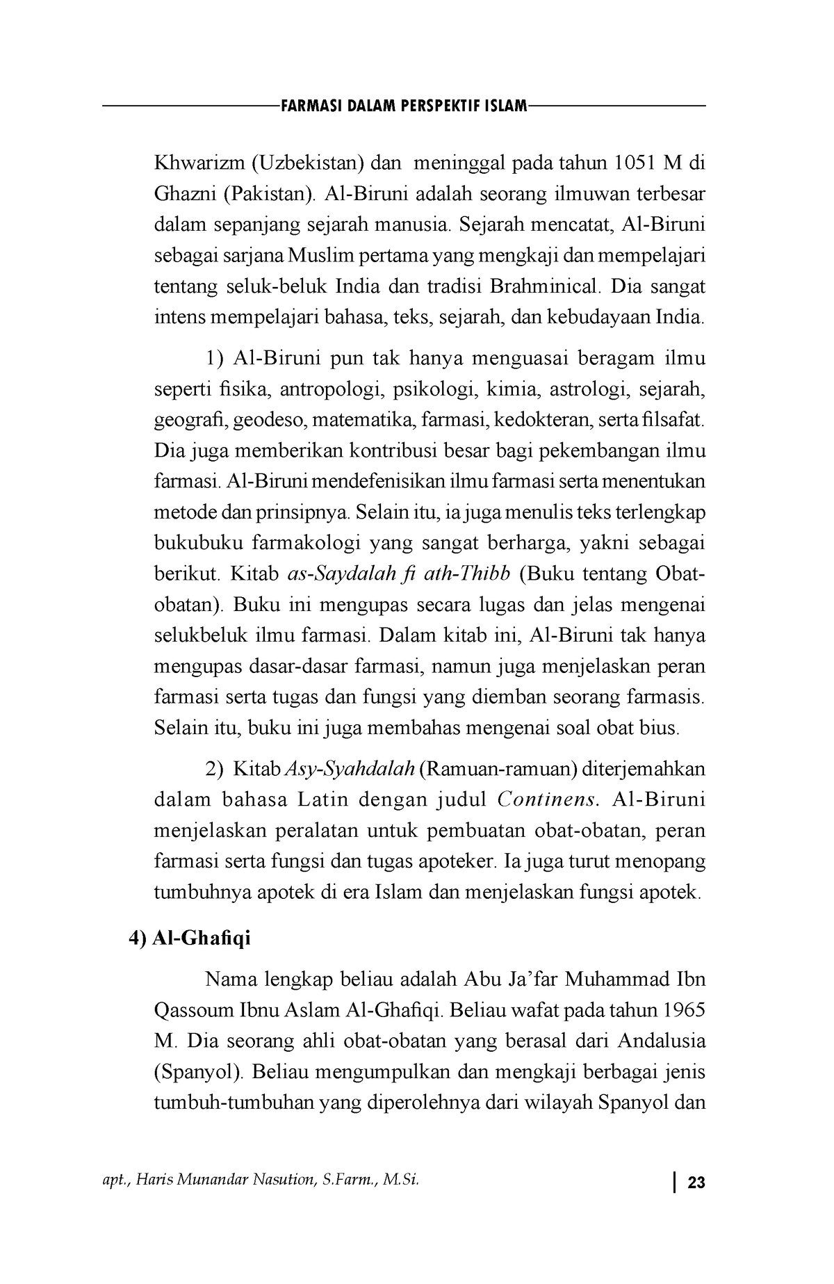 BUKU Farmasi Dalam Persfektif Islam (2)-30 - Apt., Haris Munandar ...