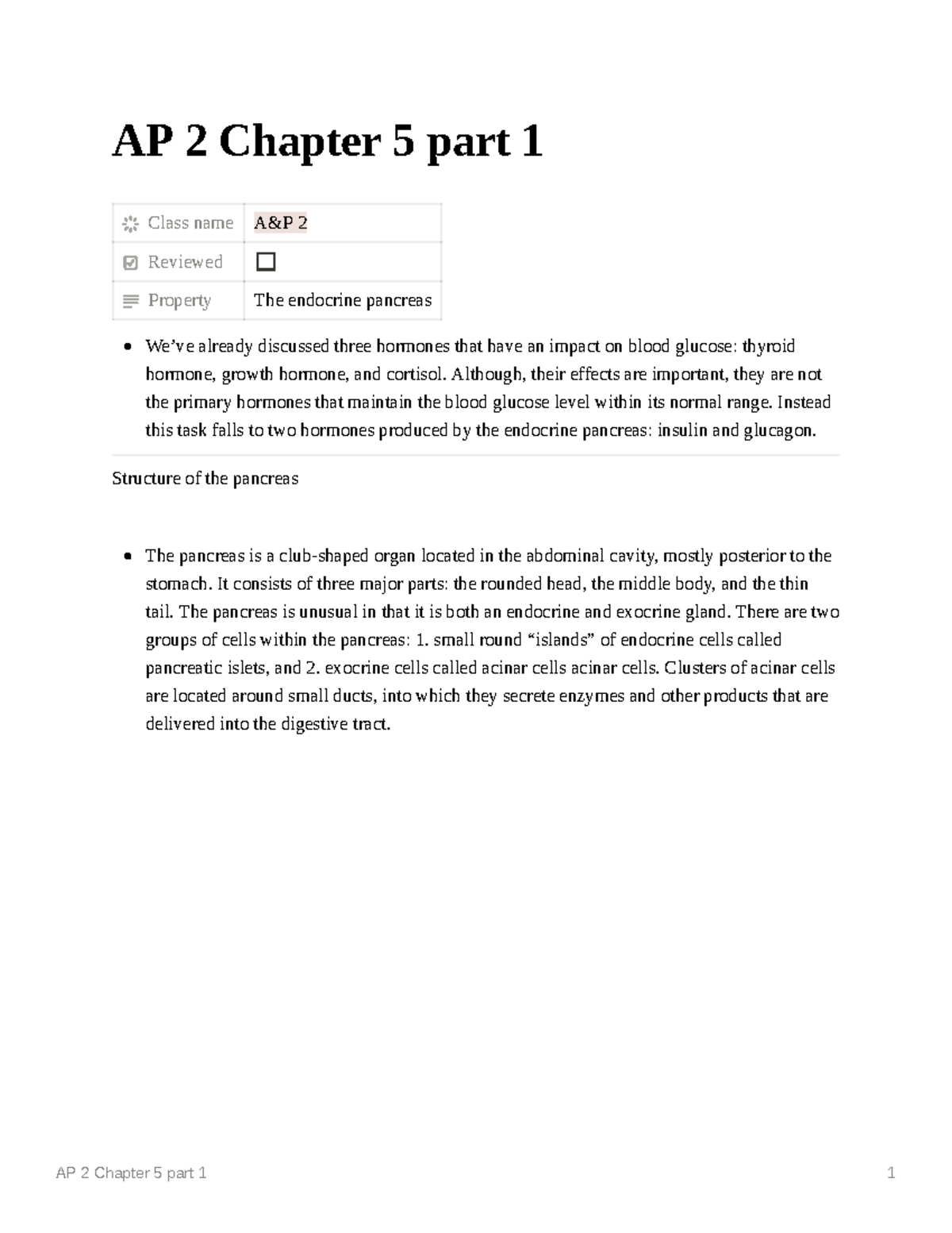 AP 2 Chapter 5 part 1 - YAY - AP 2 Chapter 5 part 1 1 AP 2 Chapter 5 ...