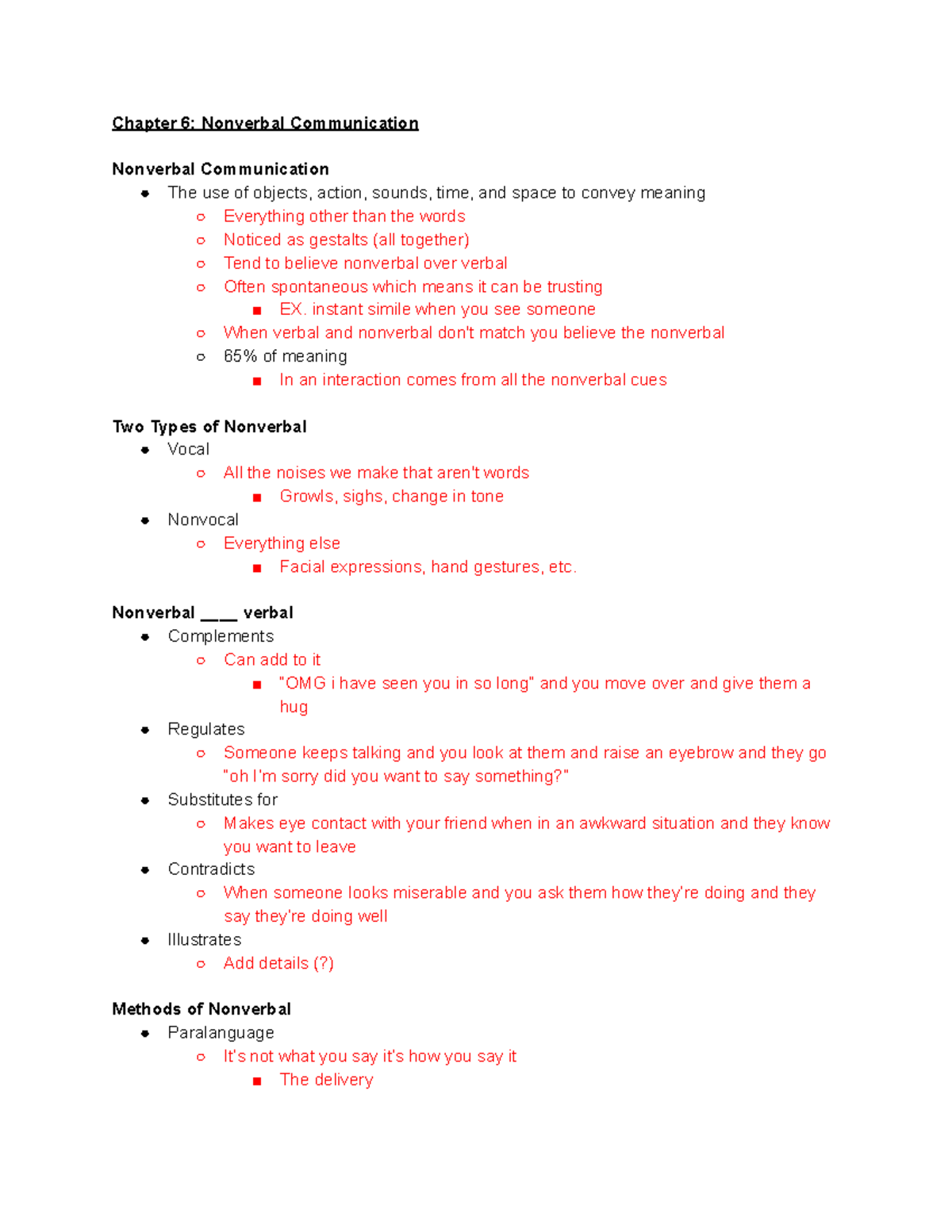 Ch 6 Nonverbal Communication Chapter 6 Nonverbal Communication Nonverbal Communication The 1862