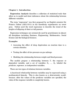 STA6013 Lect5 1 - Professor Mason Lecture Notes - STAT 6013: REGRESSION ...