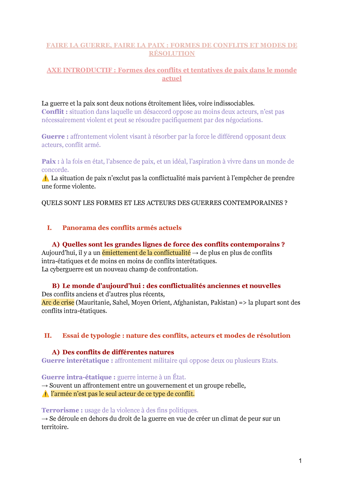 dissertation hggsp guerre et paix