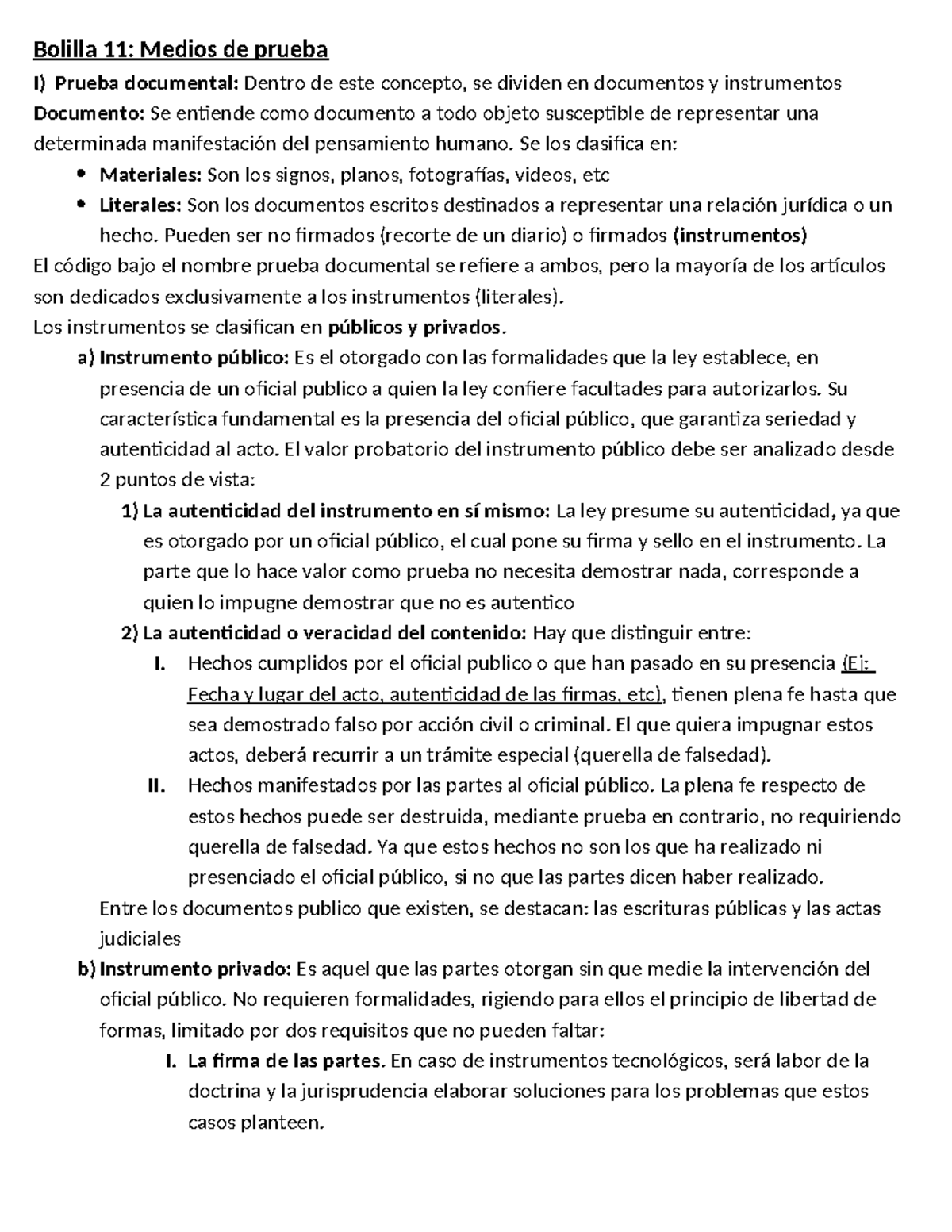 Bolilla 11 - Resumen De Derecho Procesal Civil Y Comercial De La Prov ...