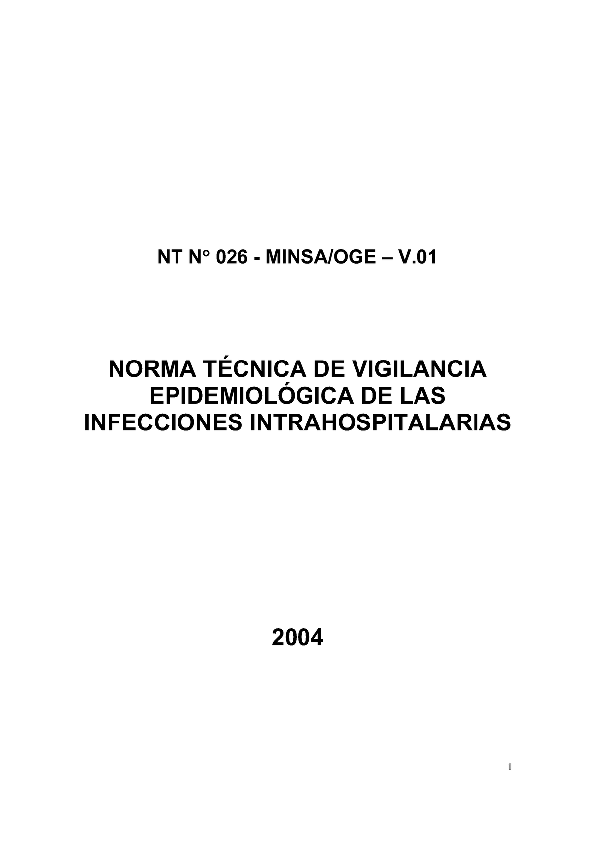 026 Minsa - MATERIAL DE REPASO - NT Nq 026 - MINSA/OGE – V. NORMA ...