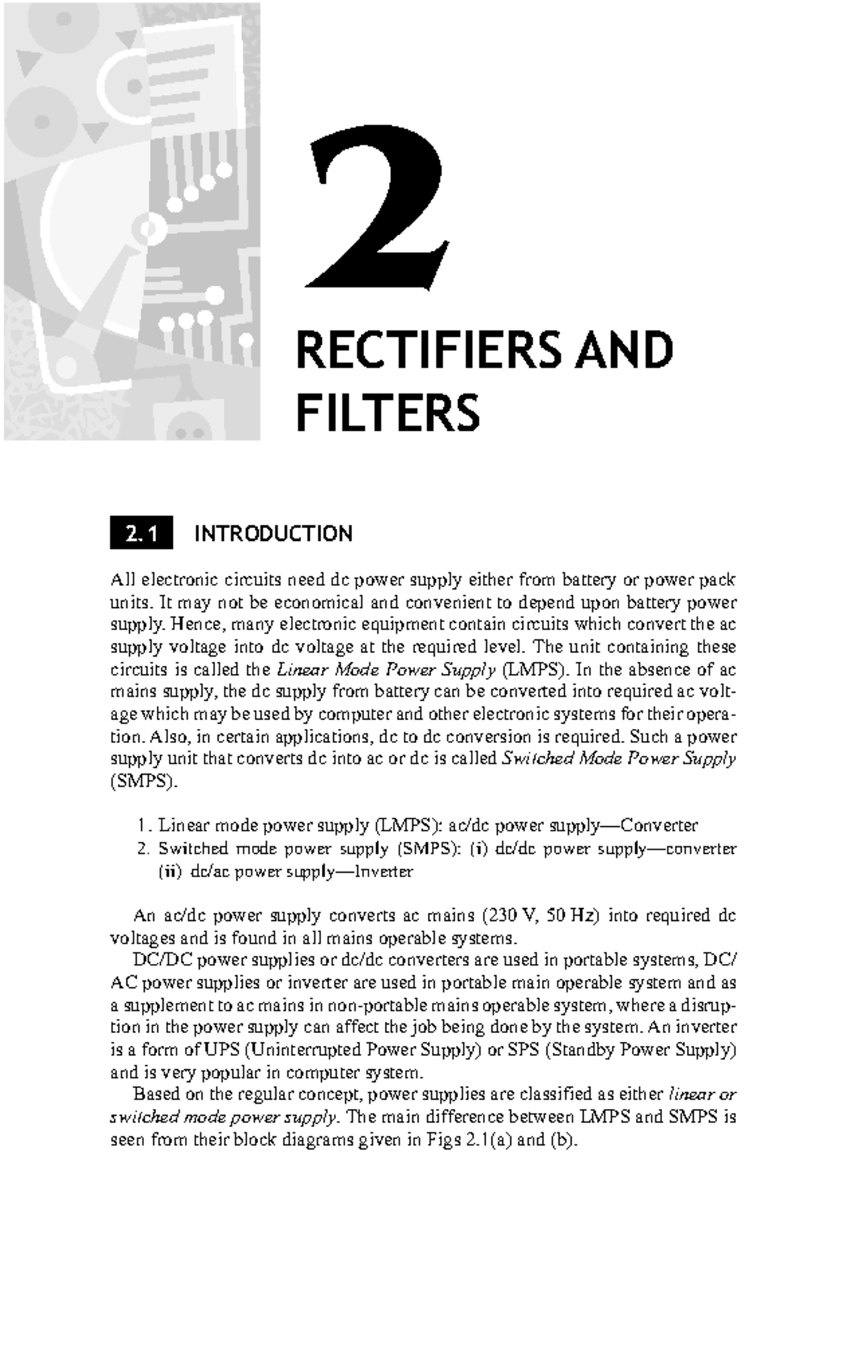 Rectificadores1 control y automatizacion 2 RECTIFIERS AND FILTERS
