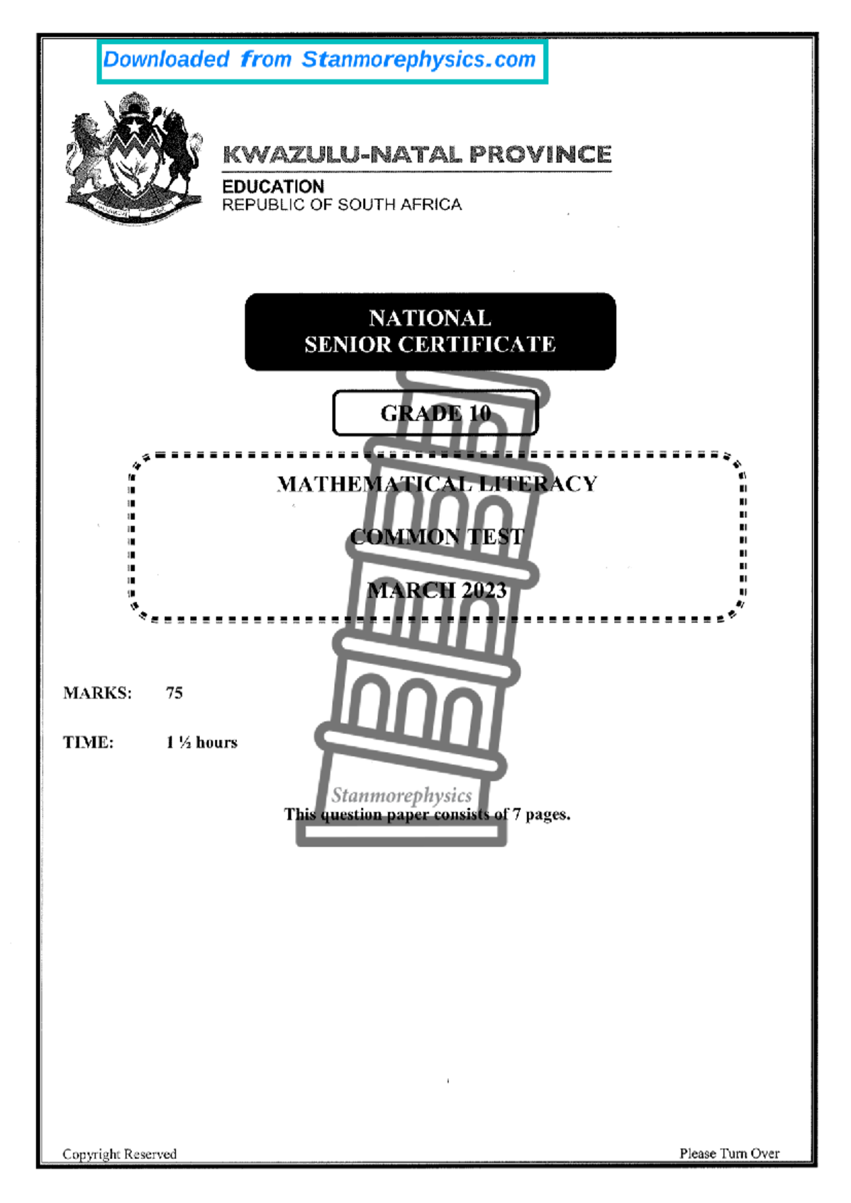 mathematical literacy grade 10 assignment 2023 term 3