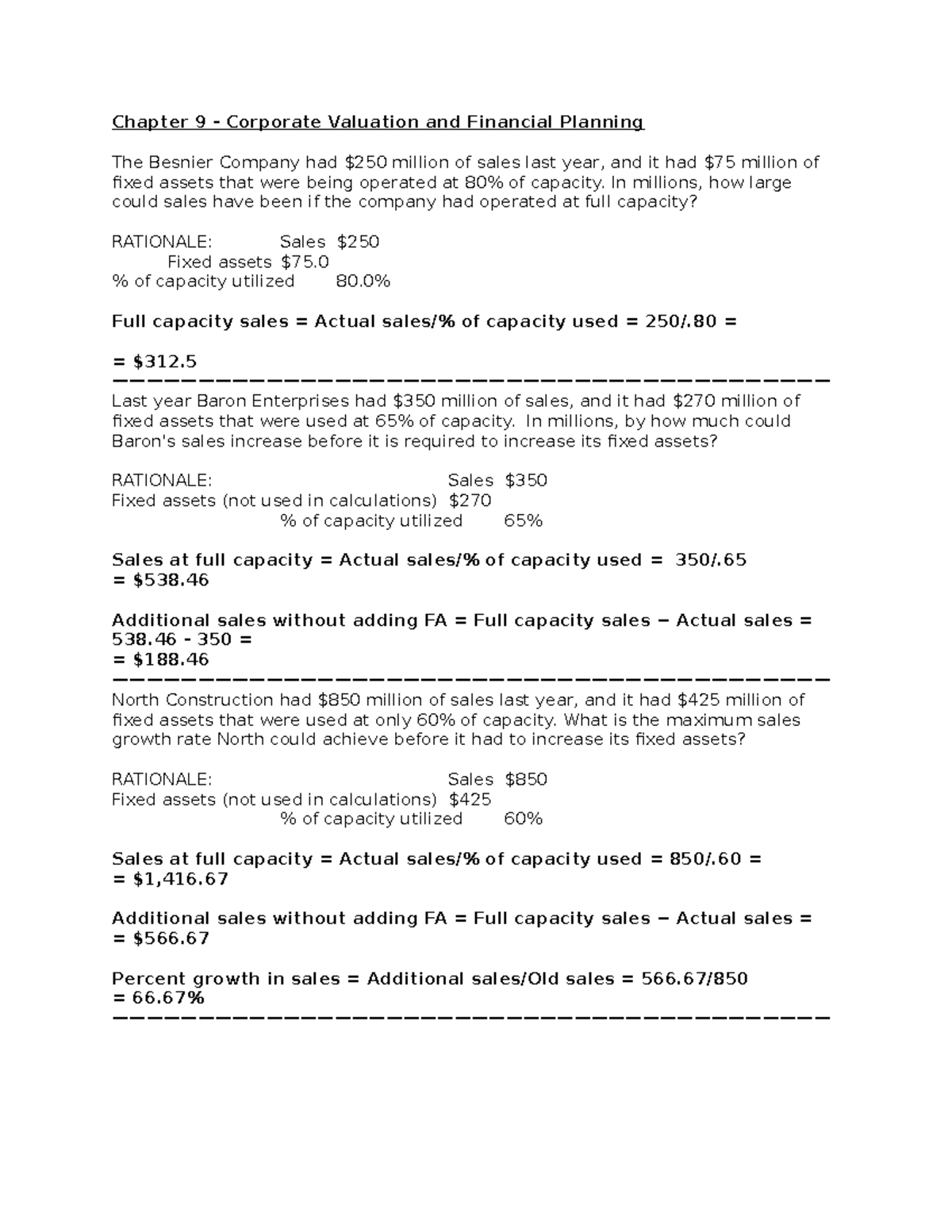 Chapter 9 -Corporate Valuation And Finan - Chapter 9 - Corporate ...