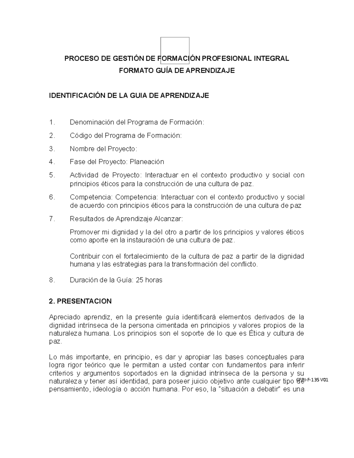 Proceso DE Gestión DE Formación Profesional Integra 1 - PROCESO DE ...