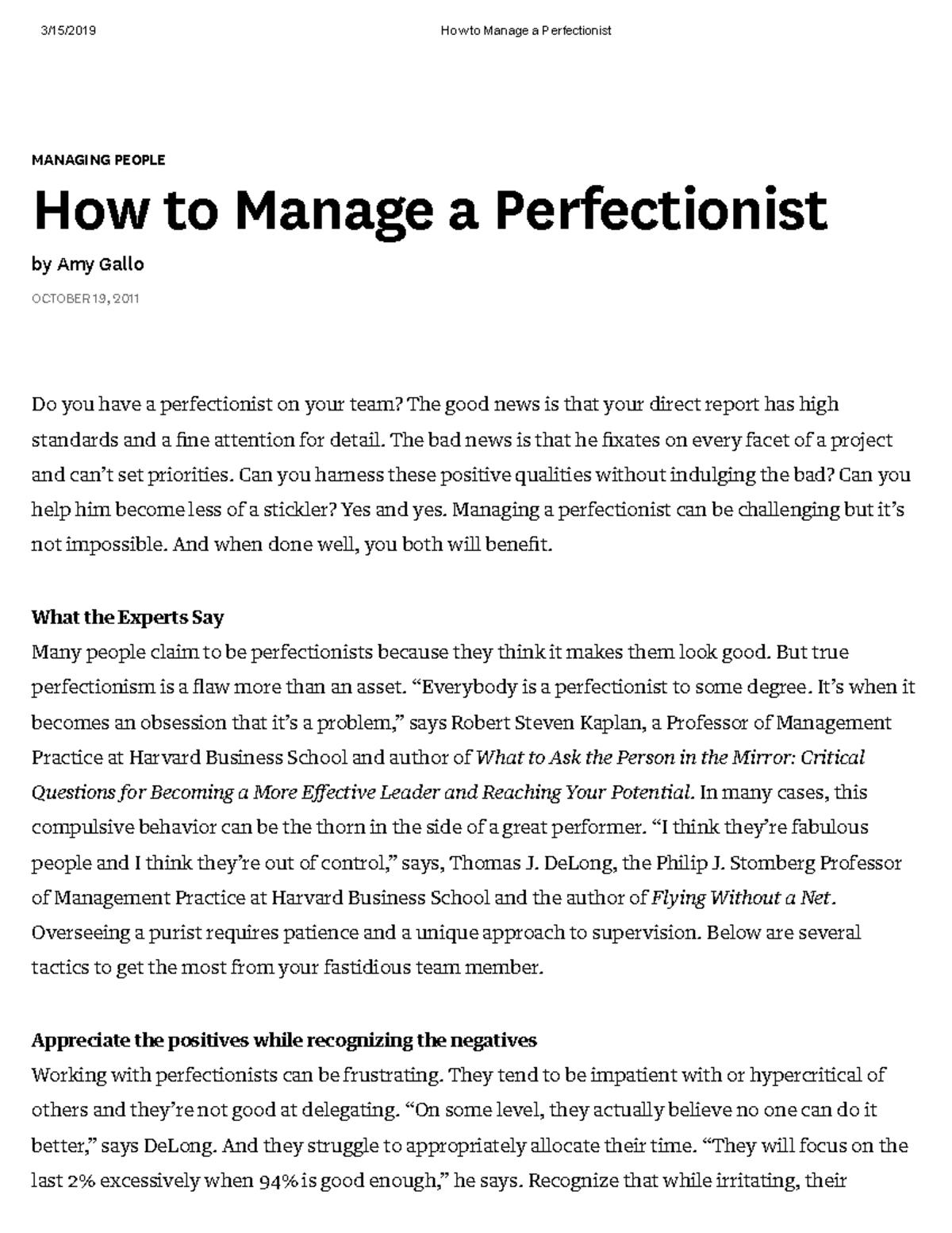 A closer look at Managing Perfectionism To Prevent Fomo