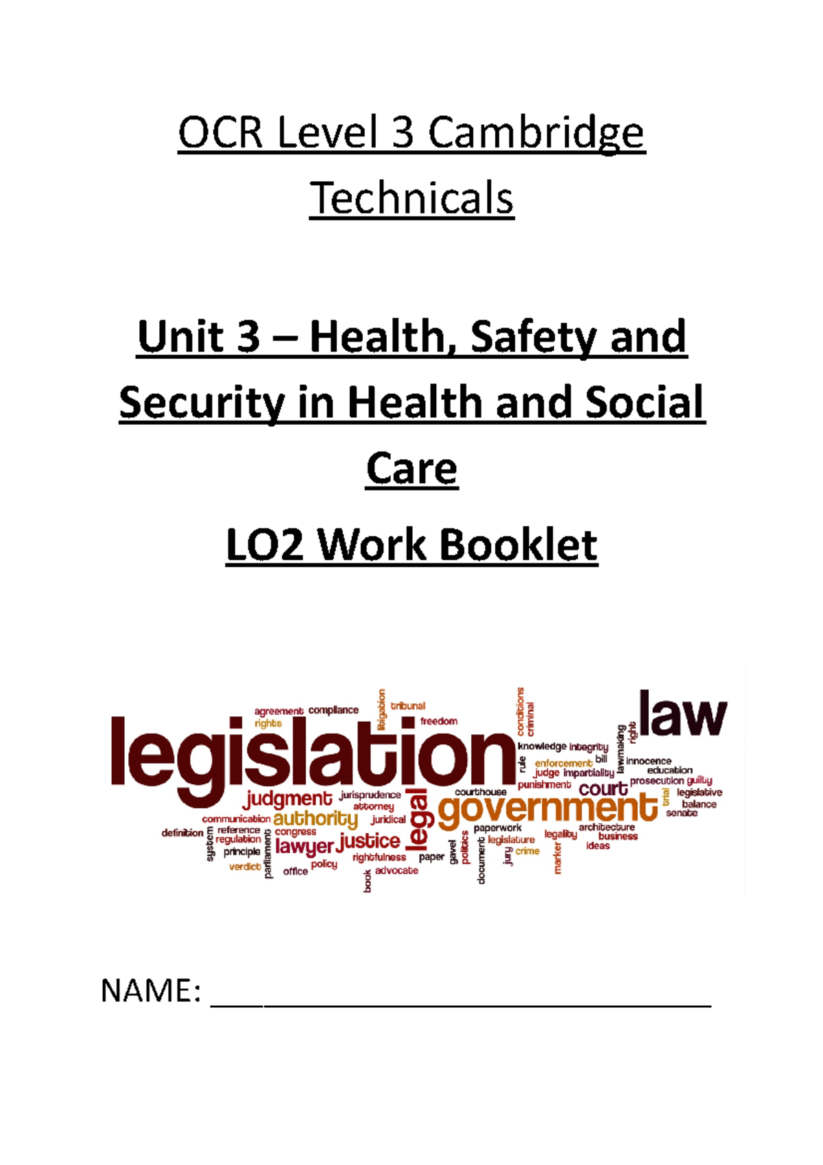Unit 3 LO2 Booklet - Eating is a daily activity for most of us. How ...