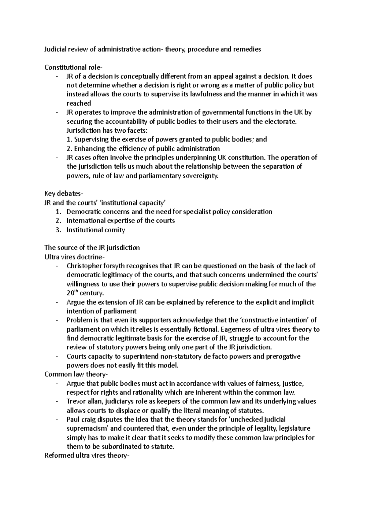 Chapter 18 JR administrative - Judicial review of administrative action ...