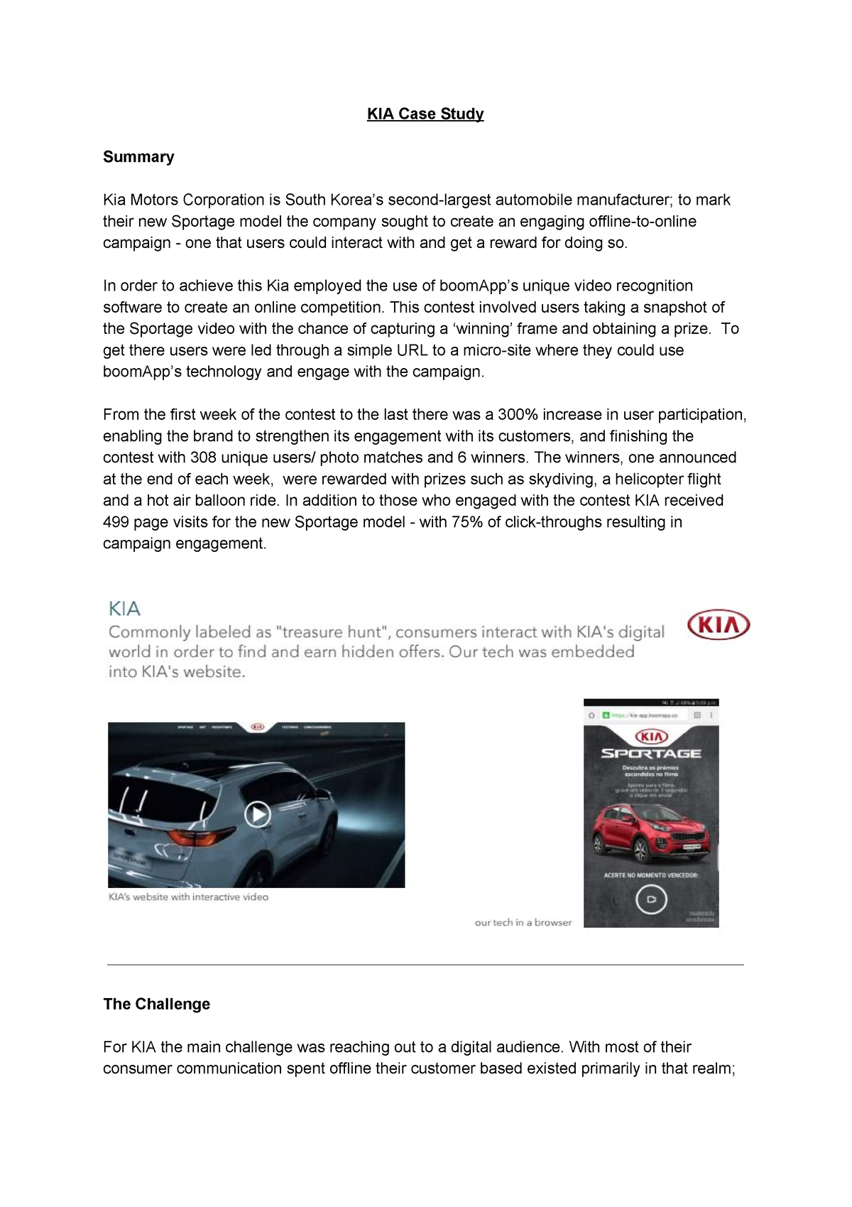 kia case study slideshare