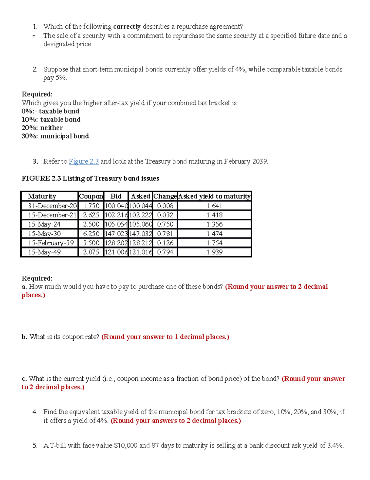 3710 Review - Principles Of Finance (FIN 3000) - Which Of The Following ...