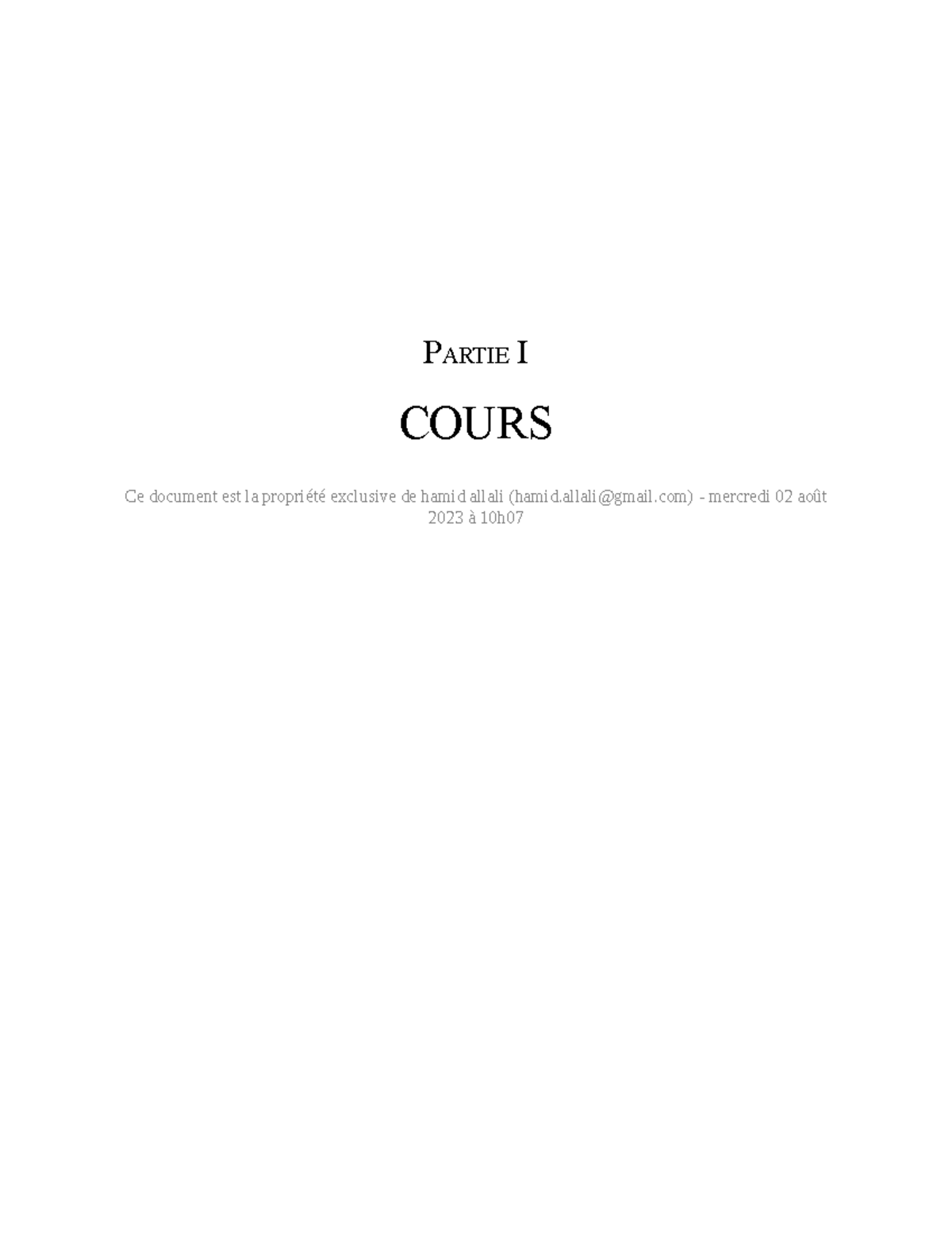 La violence ed1 v1-pages-2 - PARTIE I COURS Ce document est la ...