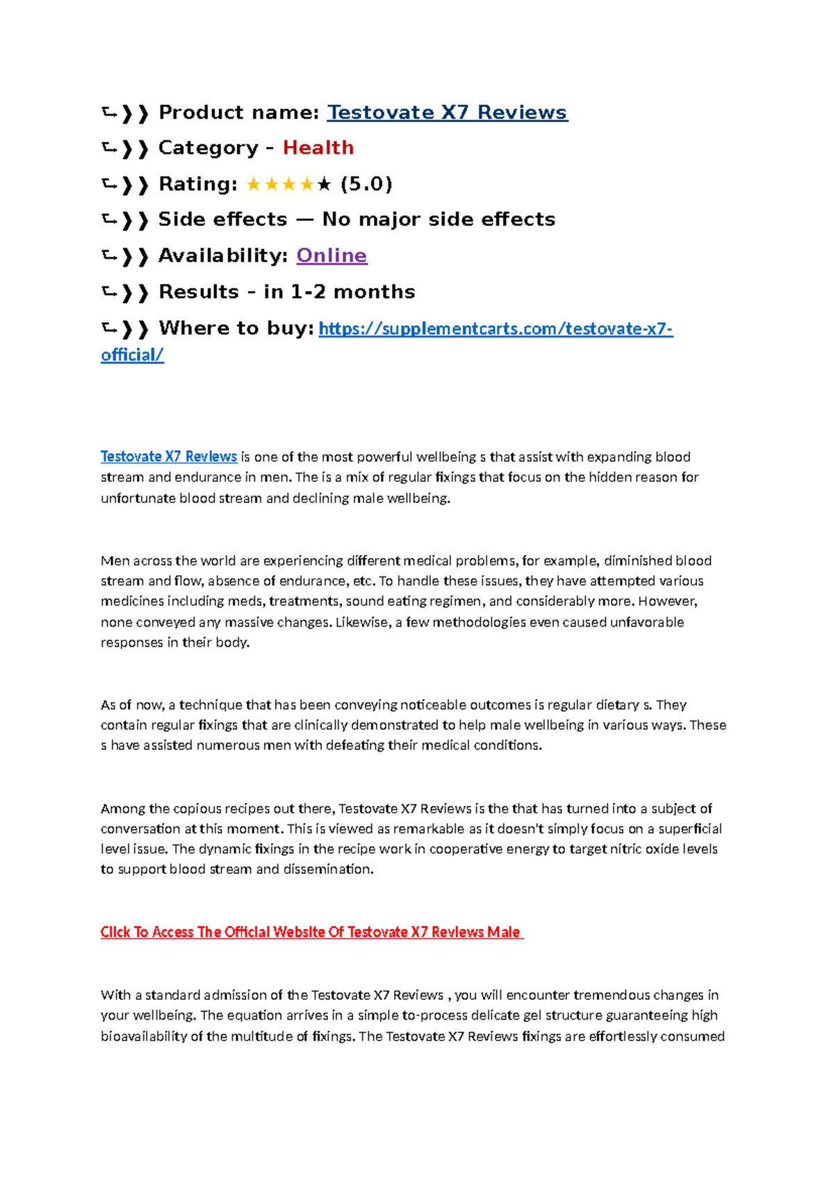 Testovate X7 Review - Real Insights on Jacked Factory Booster ...