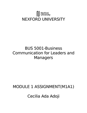 Module 1 Assignment - ON - Module 1 Assignment Please read the ...