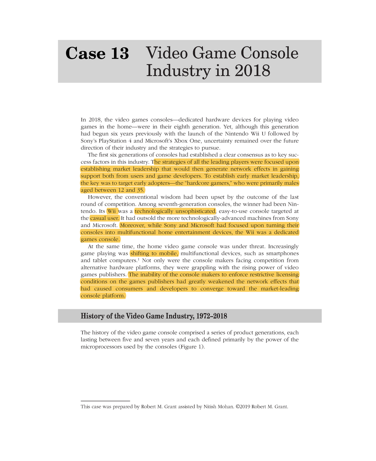 case study on video games