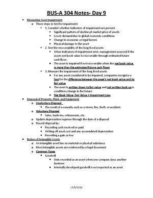 BUS-A 306 Notes (Smartbook- Overview) - BUS-A 306 Notes (Overview) What ...