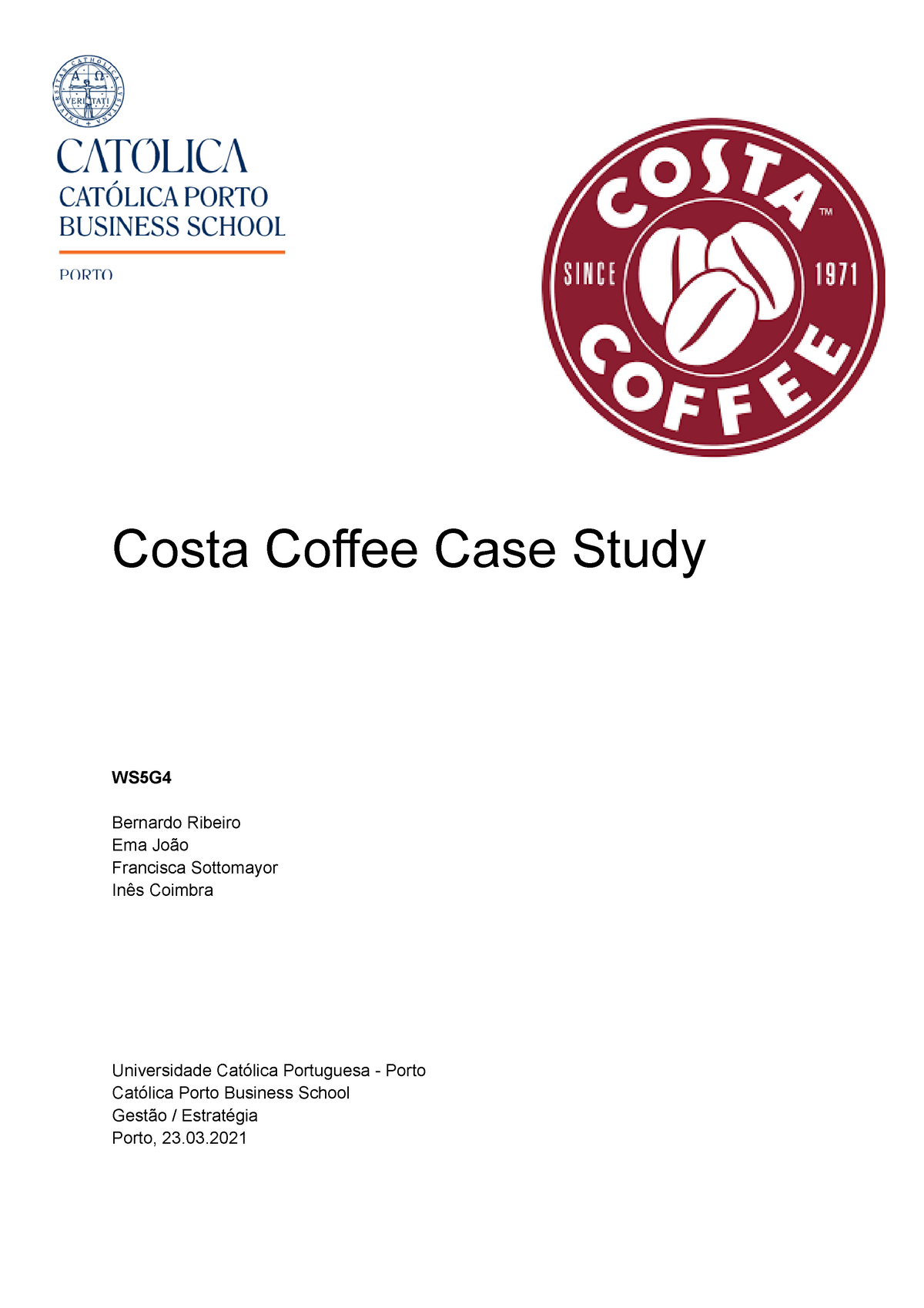 costa coffee case study pdf