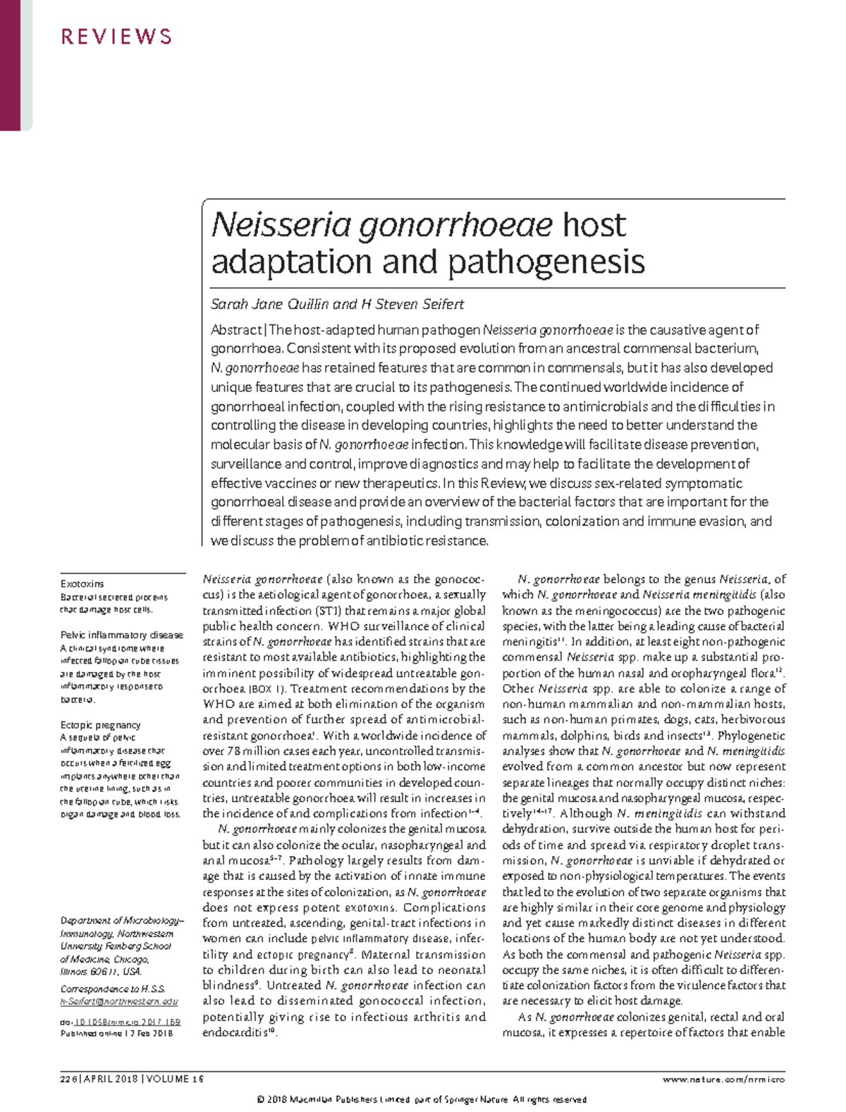 Lectura PARA Informe S5 removed - Neisseria gonorrhoeae (also known as ...