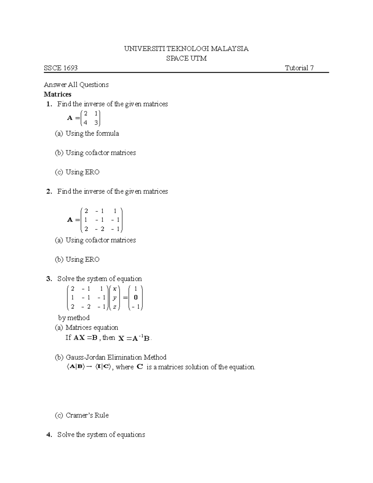Tut7SSCE1693 - math - UNIVERSITI TEKNOLOGI MALAYSIA SPACE UTM SSCE 1693 ...