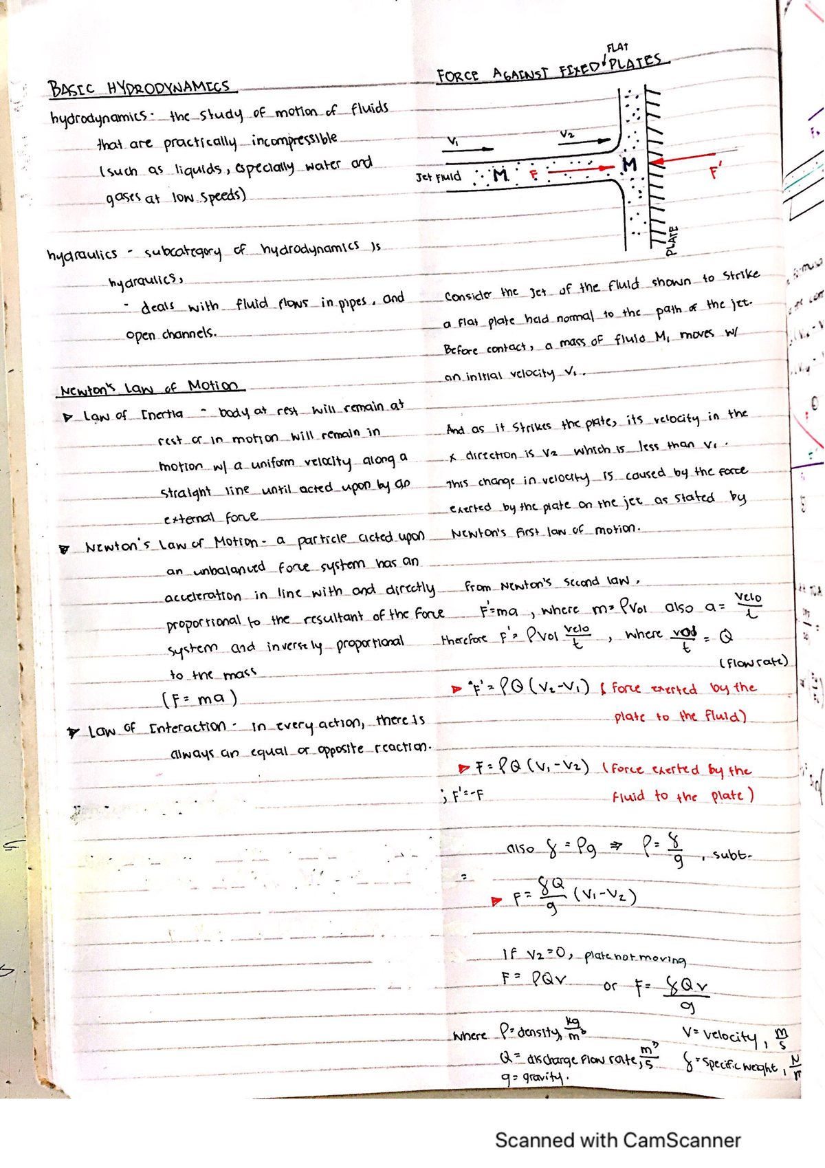 Fluid Mechanics Lecture Notes Part 2 - Bachelor of Science in ...