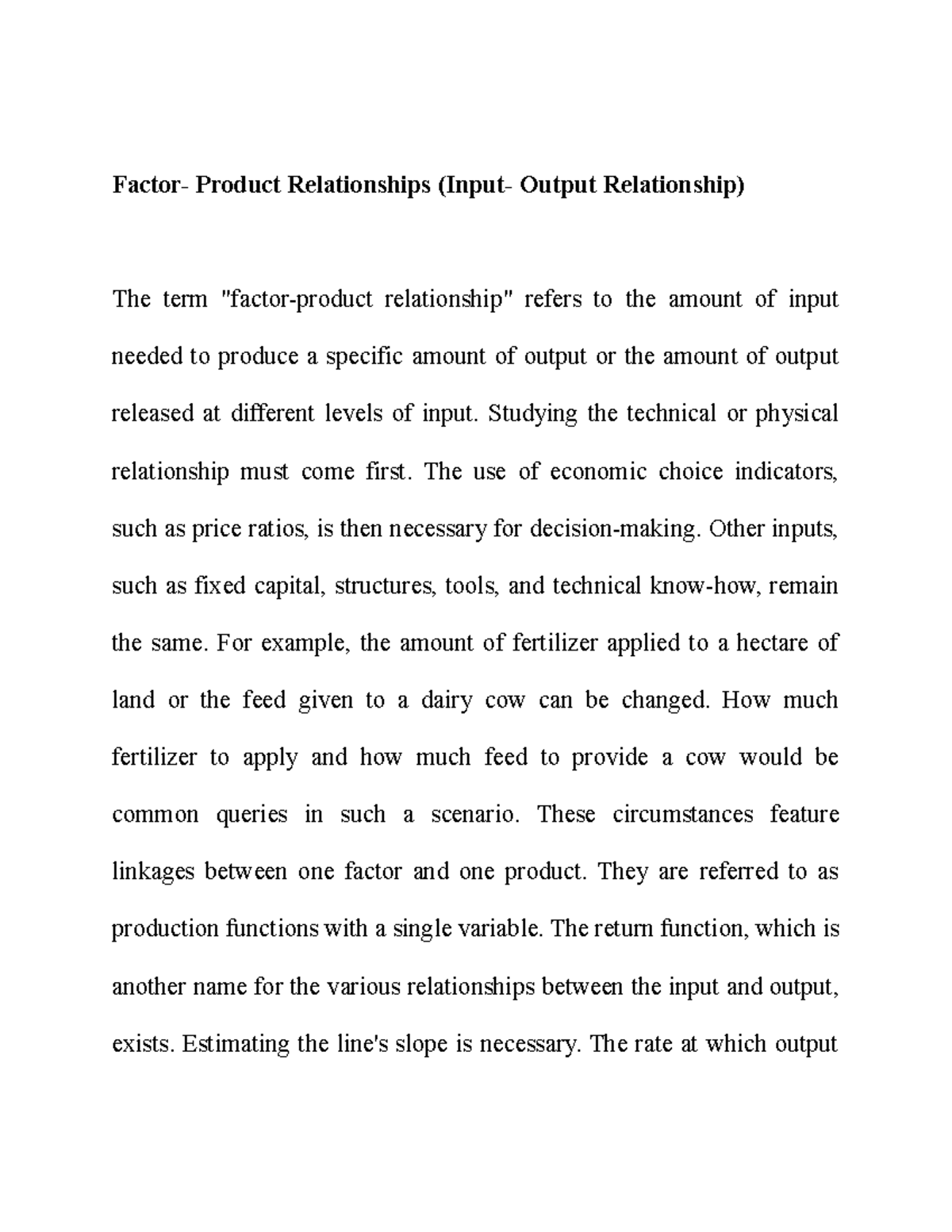 Factor - practice materials - Factor- Product Relationships (Input ...