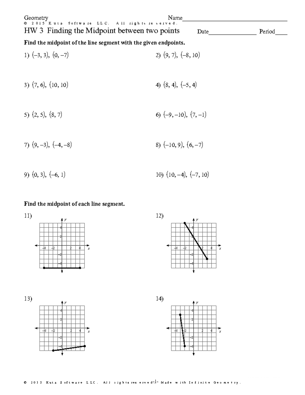 HW 3.Midpoint Formula - Jghhhhhh - ©g N 2 a 0 o 1 K 5 F OKfu[tQaD ...