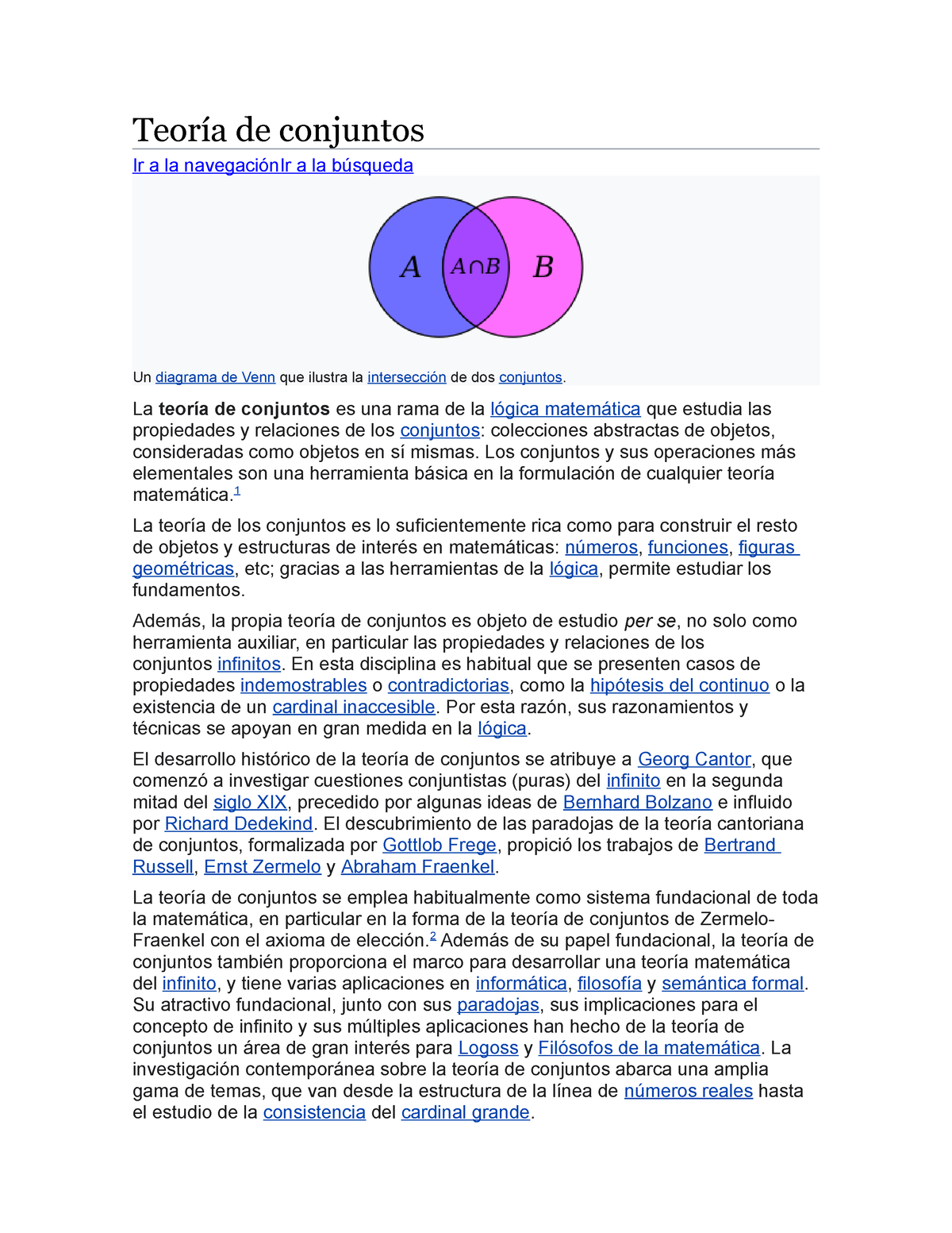 Teoría De Conjuntos - Teoría De Conjuntos Ir A La Navegación Ir A La ...