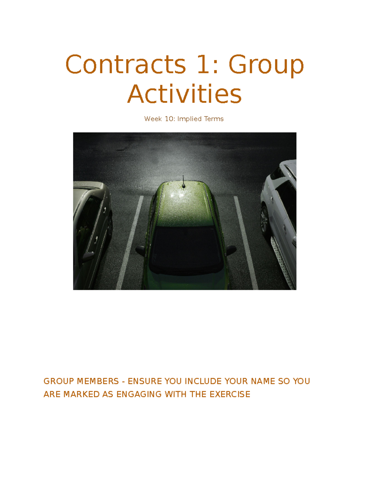 Week 10 - Group Activity Document for BB - Contracts 1: Group ...
