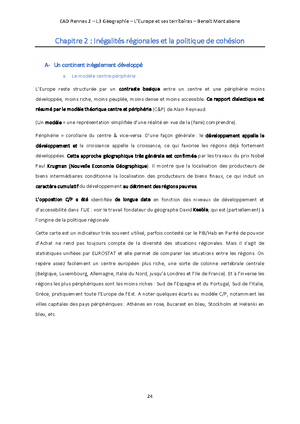 1 - Europe Introduction - EAD Rennes 2 – L3 Géographie – L’Europe et ...