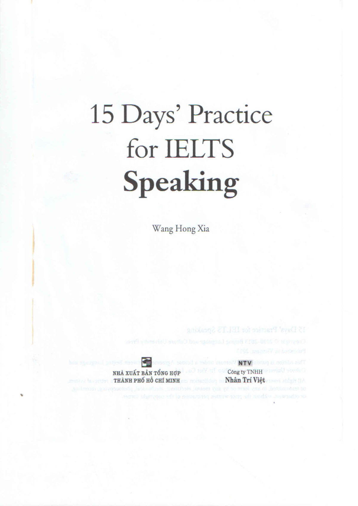 15 days practice for Ielts Speaking - English - Studocu