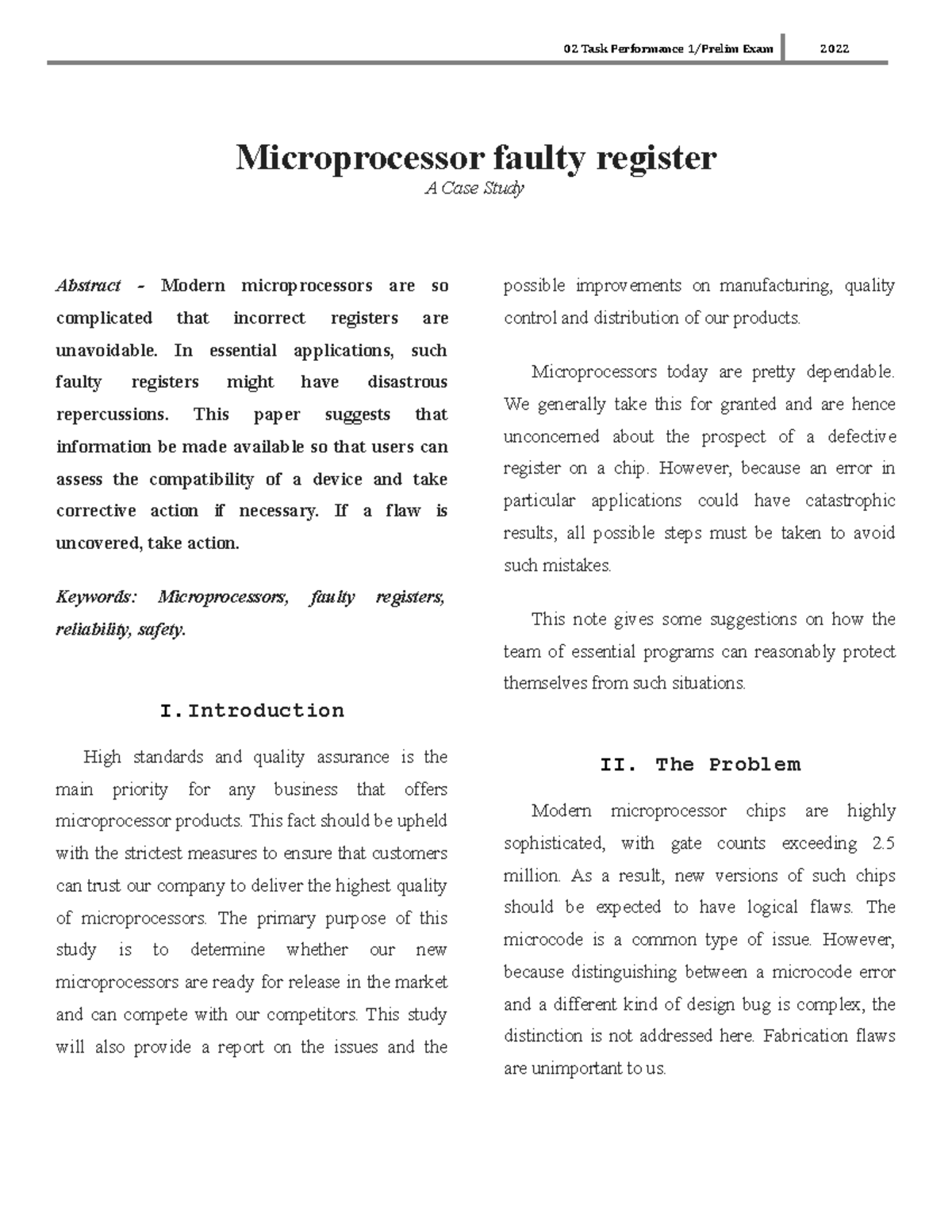 02 - Microprocessor faulty register - Microprocessor faulty register A ...