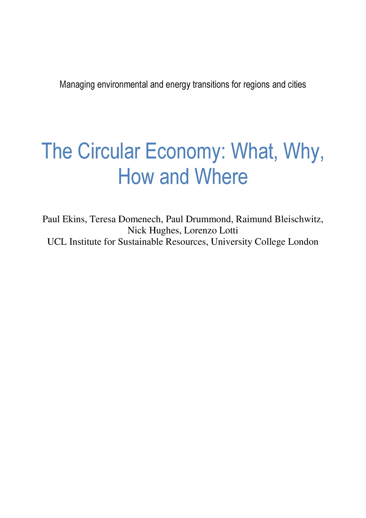 circular economy bachelor thesis