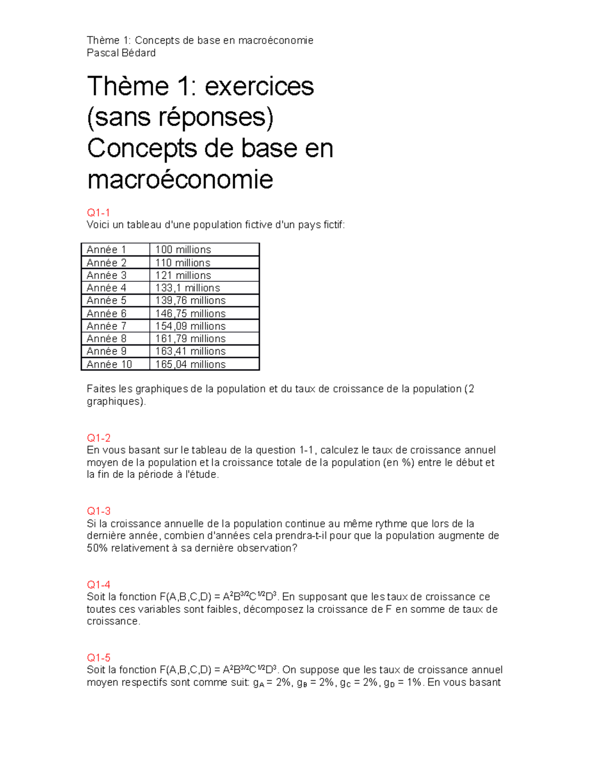 01exercices Concepts De Base Fr Final - Thème 1: Concepts De Base En ...